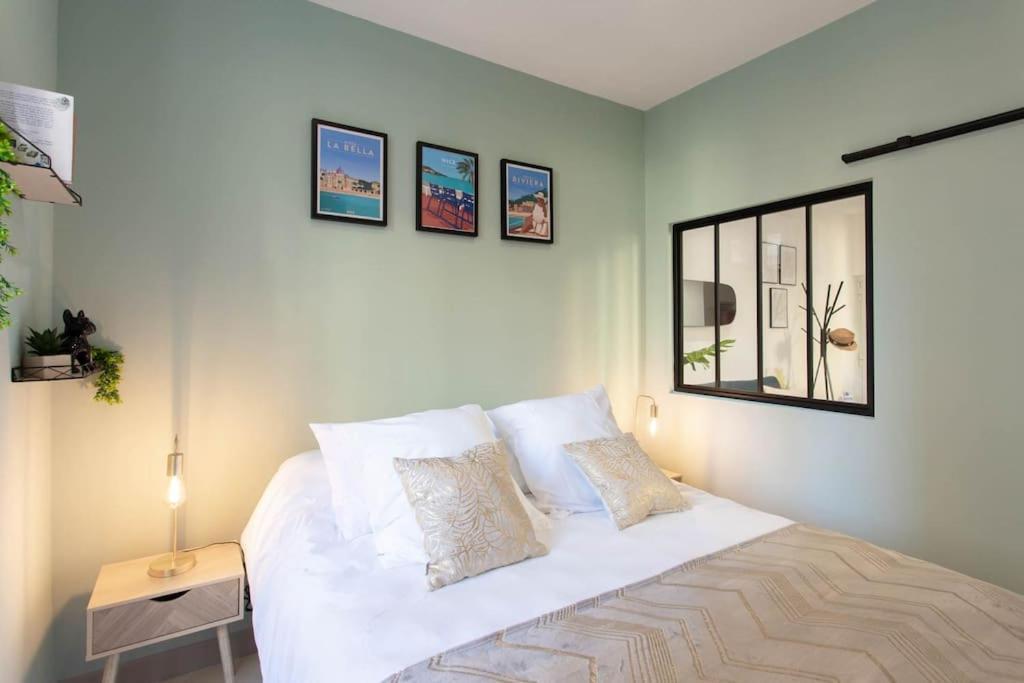 #20 2p Port/parking/ac/central Elegant 5min Promenade Appartamento Nizza